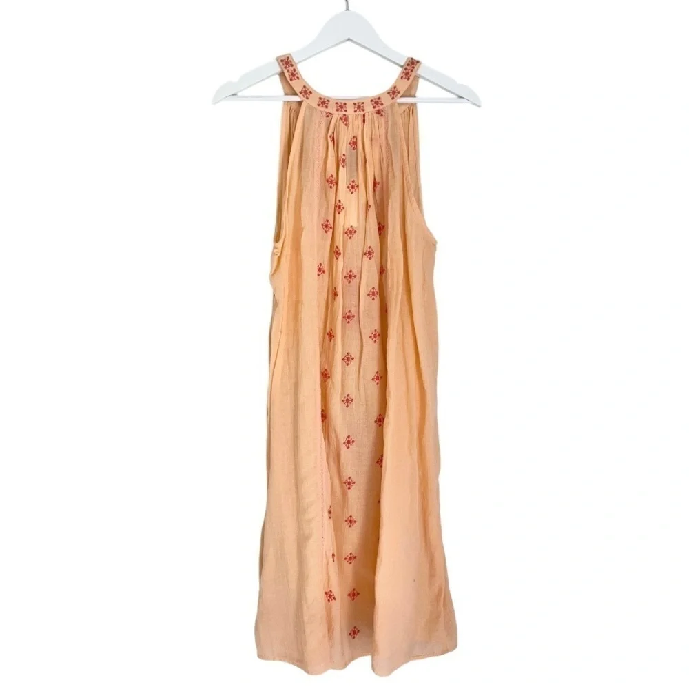 NWT Anthropologie‎ Mermaid Women’s Desert Rose Beach Dress Peach Orange Small